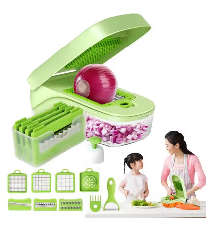 Multi-Purpose Vegetable Chopper – Fast & Effortless Food Prep! Effortless slicing, chopping, and grating