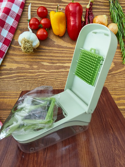 Multi-Purpose Vegetable Chopper – Fast & Effortless Food Prep! Effortless slicing, chopping, and grating