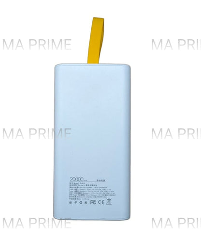 PD FAST CHARGING POWER BANK 20,000 mAH TRANSPARENT SHAPE Solid Battery